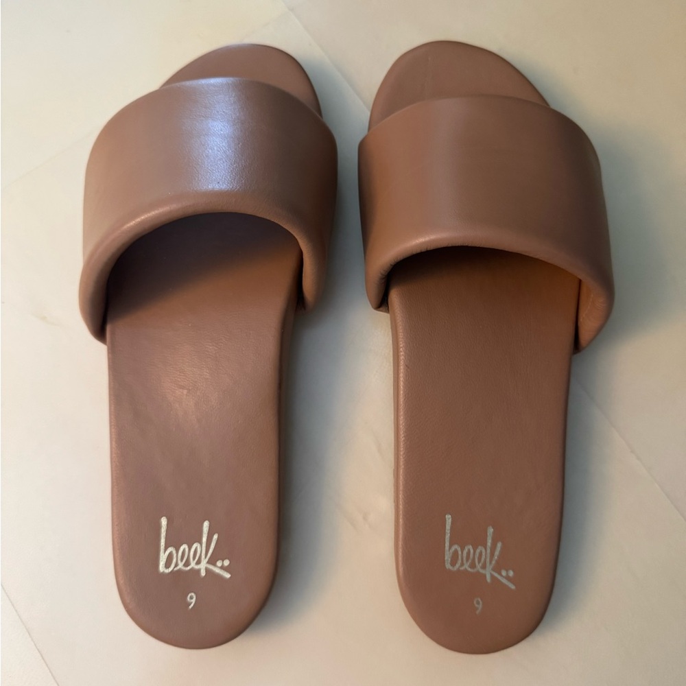 Beek Brown Minimalist Slide Sandals